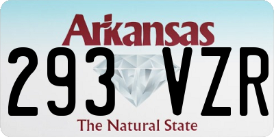 AR license plate 293VZR