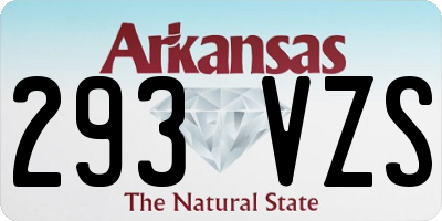 AR license plate 293VZS