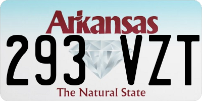 AR license plate 293VZT