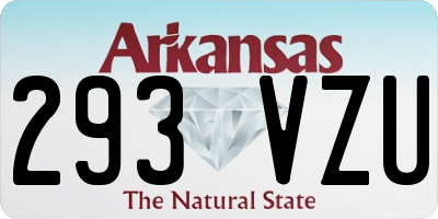 AR license plate 293VZU