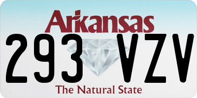 AR license plate 293VZV