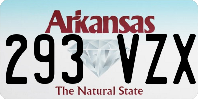 AR license plate 293VZX