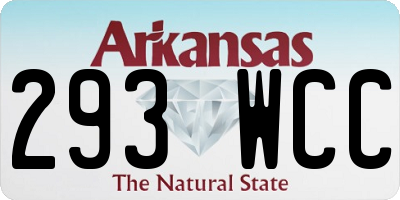 AR license plate 293WCC
