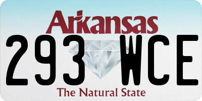 AR license plate 293WCE
