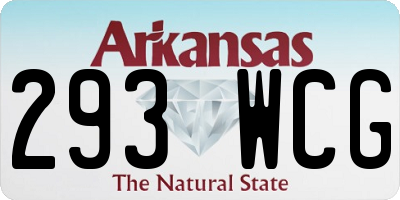 AR license plate 293WCG
