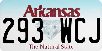 AR license plate 293WCJ