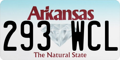 AR license plate 293WCL
