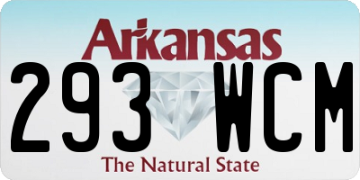 AR license plate 293WCM