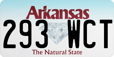 AR license plate 293WCT