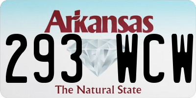AR license plate 293WCW