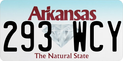 AR license plate 293WCY