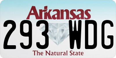 AR license plate 293WDG