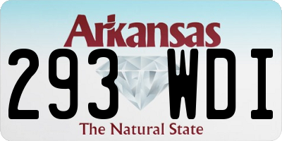 AR license plate 293WDI