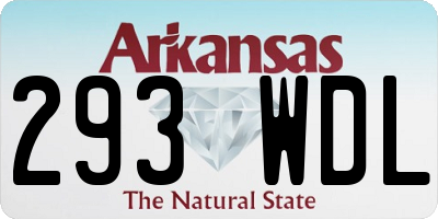 AR license plate 293WDL