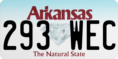 AR license plate 293WEC