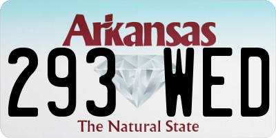 AR license plate 293WED