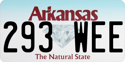 AR license plate 293WEE