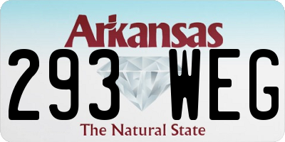 AR license plate 293WEG