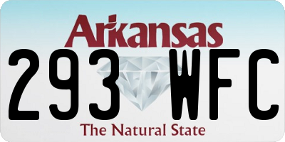 AR license plate 293WFC