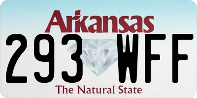 AR license plate 293WFF