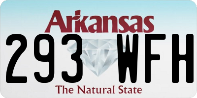 AR license plate 293WFH