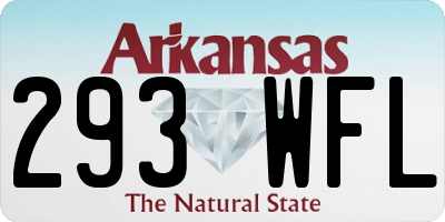 AR license plate 293WFL