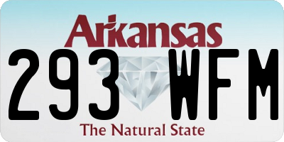 AR license plate 293WFM