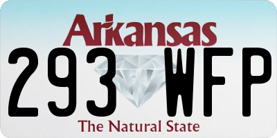 AR license plate 293WFP