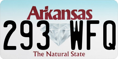 AR license plate 293WFQ