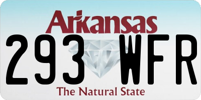 AR license plate 293WFR