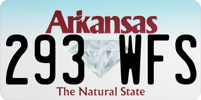 AR license plate 293WFS