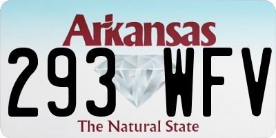 AR license plate 293WFV