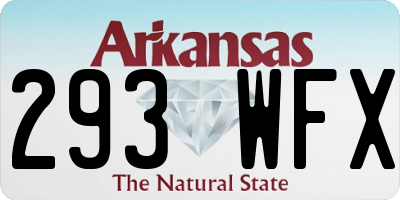 AR license plate 293WFX