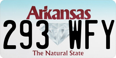 AR license plate 293WFY