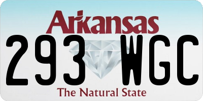 AR license plate 293WGC
