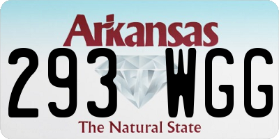 AR license plate 293WGG