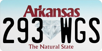 AR license plate 293WGS