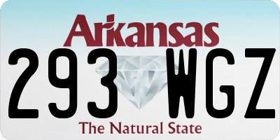 AR license plate 293WGZ