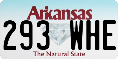 AR license plate 293WHE