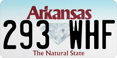 AR license plate 293WHF
