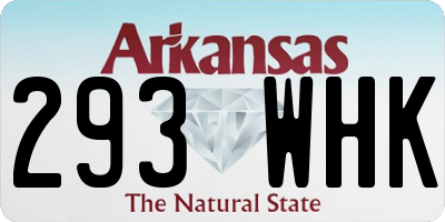 AR license plate 293WHK