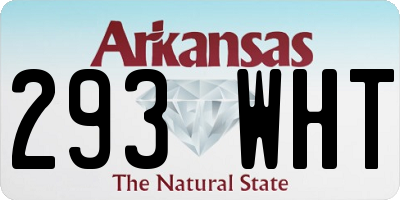 AR license plate 293WHT
