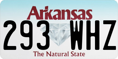 AR license plate 293WHZ