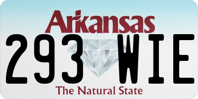 AR license plate 293WIE