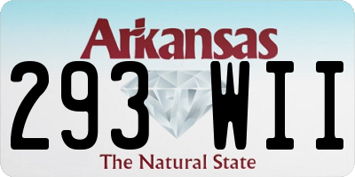 AR license plate 293WII