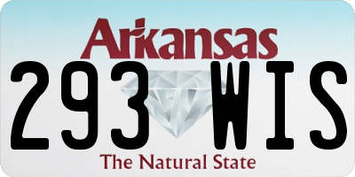 AR license plate 293WIS