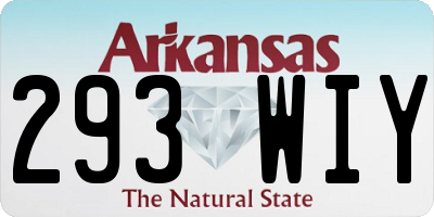 AR license plate 293WIY