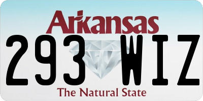 AR license plate 293WIZ