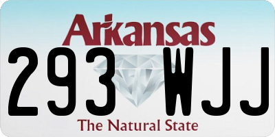 AR license plate 293WJJ