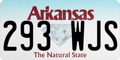 AR license plate 293WJS